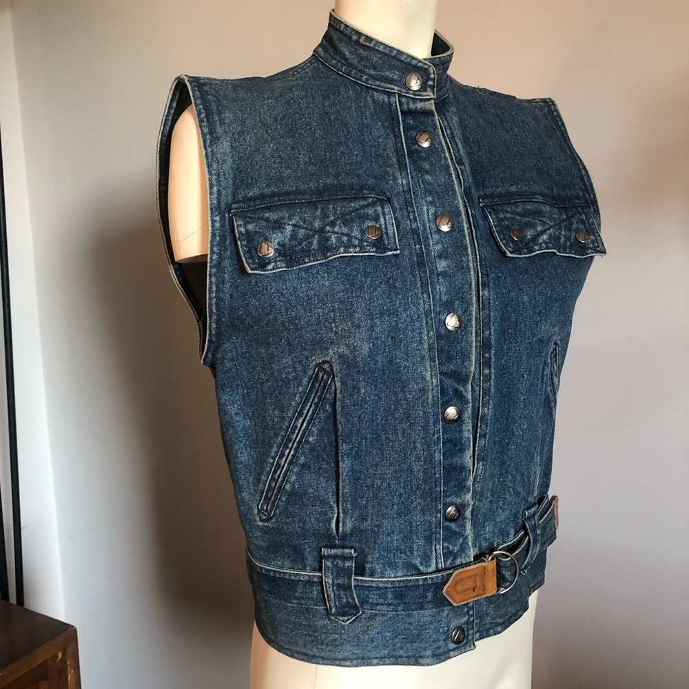 90s Liz Claiborne Dark wash Cotton Denim Jean Vest 🔥